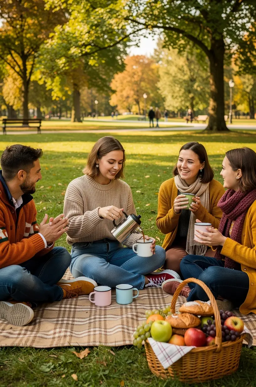 Moteris medituoja su arbatos puodeliu rankose, pabrėžiant dienos balansą ir savijautos gerinimą.
